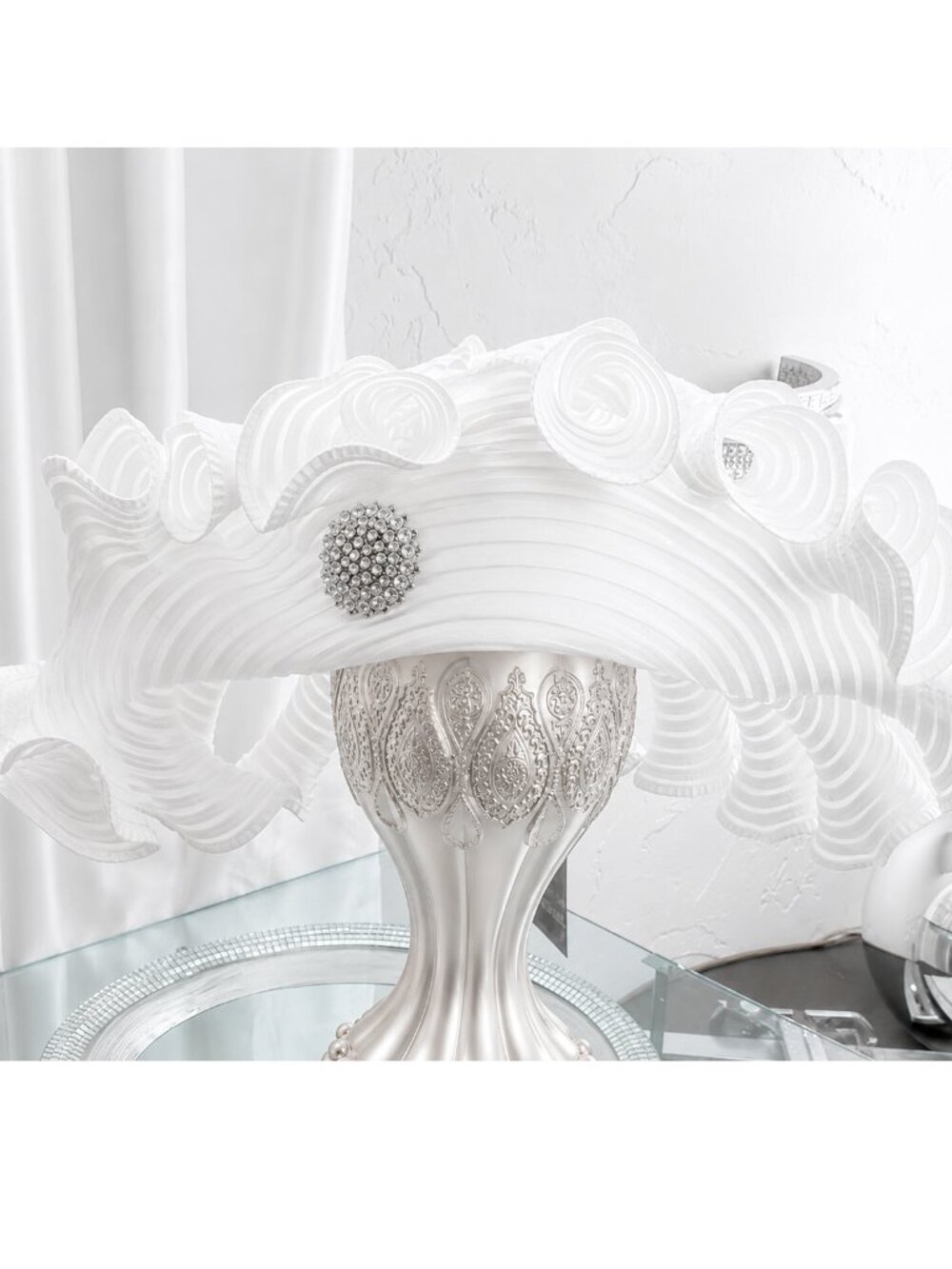 Lily & Taylor Couture White Hat